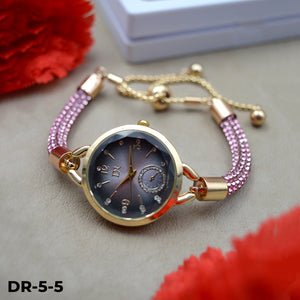 DR-5 RELOJ PULSERA TIPO JOYA EN ESTUCHE