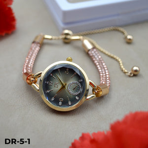 DR-5 RELOJ PULSERA TIPO JOYA EN ESTUCHE